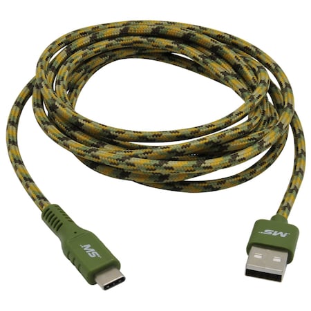 Mobilespec USB-C Charge and Sync Cable, Camo, 7ft MB06635